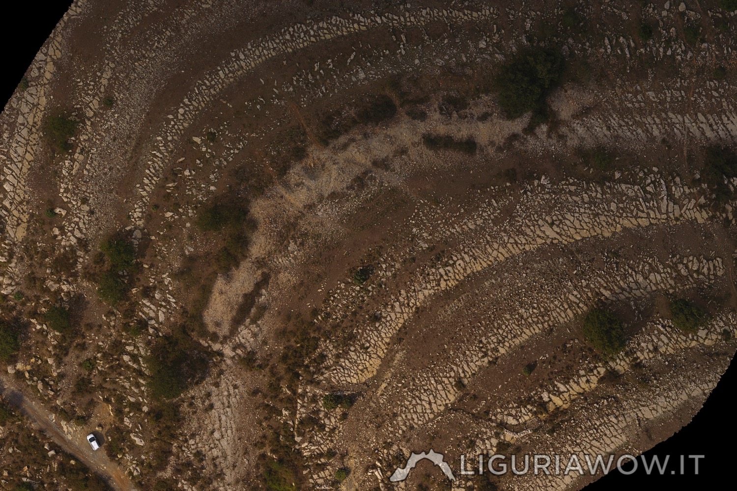 Ortofoto Monte Lago Mucchio di pietre, Golfo Dianese